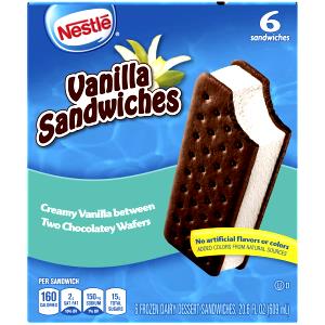 1 sandwich (63 g) Vanilla Ice Cream Sandwich