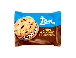 1 sandwich (97 g) Chips Galore! Chocolate Chip Cookie Ice Cream Sandwich