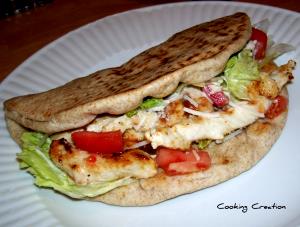 1 sandwich Chicken Caesar Grilled Flatbread Panini