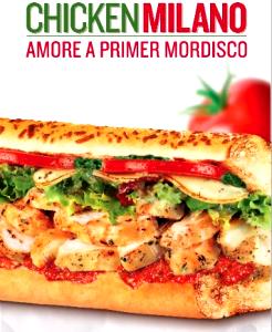 1 sandwich Chicken Milano (Regular)