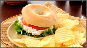 1 Sandwich Chicken Salad / Plain Bagel