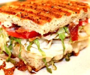 1 sandwich Grilled Chicken Caesar Sandwich with Garlic Cheese Focaccia