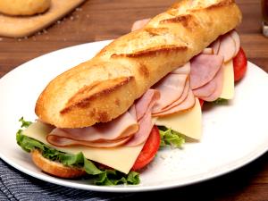 1 sandwich Ham, Turkey, & Provolone