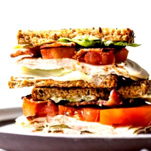 1 sandwich Nine Grain Turkey Club Sandwich