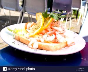 1 sandwich Open Face Shrimp Sandwich