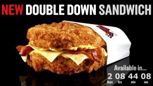 1 sandwich Original Recipe Double Down Sandwich