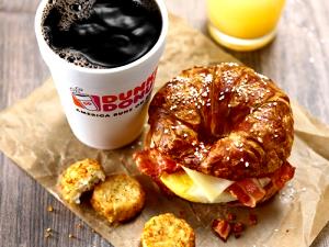 1 sandwich Pretzel Croissant Breakfast Sandwich