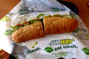 1 sandwich Real Subway (Half)