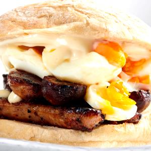 1 sandwich Sausage, Egg, & Cheese Maple Waffle Sandwich