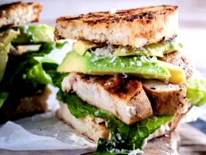 1 sandwich Spicy Chicken Caesar Sandwich (No Dressing)