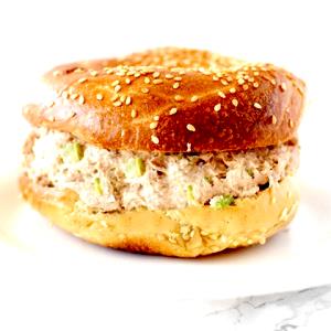 1 sandwich Tuna Salad on a Plain Bagel