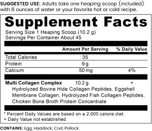 1 scoop (10 g) Multi Collagen