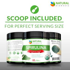 1 scoop (3 g) Spirulina