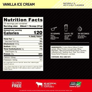 1 scoop (32 g) Pure Vanilla Whey Protein