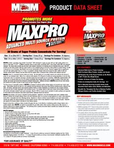 1 scoop (35 g) MaxPro