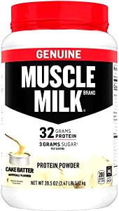 1 Scoop Muscle Milk Powder, Cake Batter