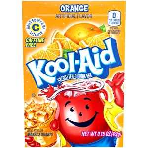 1 serving (0.6 g) Orange Unsweetened Soft Drink Mix