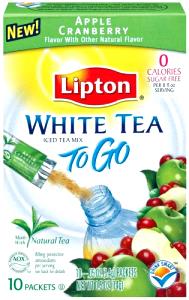 1 serving (0.7 g) White Tea to Go Apple Cranberry Sugar Free Iced Tea Mix