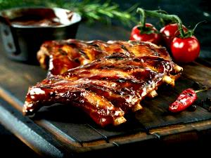 1 Serving (1,071.0 G) Pork Backribs, raw