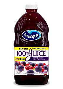 1 Serving 100% Cranberry Grape Juice