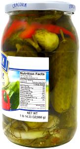 1 serving (100 g) Kartuskie Dill Pickles