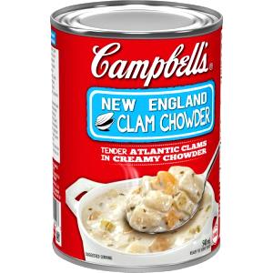 1 serving (100 g) New England Clam Chowder Soup