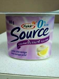 1 serving (100 g) Source 0% Yogurt - Lemon Meringue Parfait