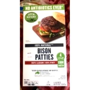 1 serving (113 g) Bison Patties