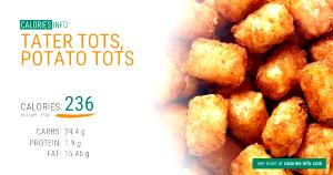 1 serving (115 g) Cheesy Tots Potatoes (9 Pieces)