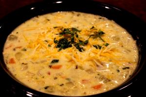 1 serving (12 oz) Green Chili Chicken Chowder (Regular)