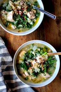 1 serving (12 oz) Grilled Chicken Artichoke Soup (Regular)