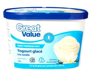 1 serving (125 ml) Non Fat Vanilla Frozen Yogurt