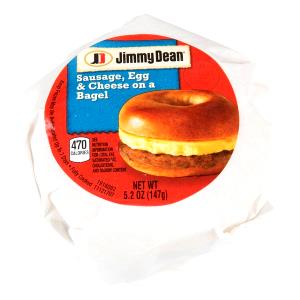 1 serving (128 g) Sausage Breakfast Bagel Pouch