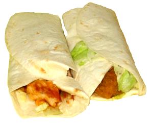 1 serving (130 g) Crispy Chipotle BBQ Snack Wrap