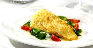 1 serving (136 g) Potato-Crusted Flounder