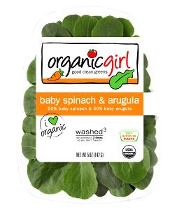 1 serving (142 g) Organic Spinach + Arugula