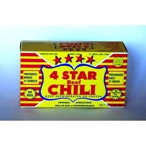 1 serving (149 g) 4 Star Chili