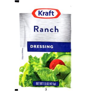 1 serving (1.5 oz) Ranch Dressing