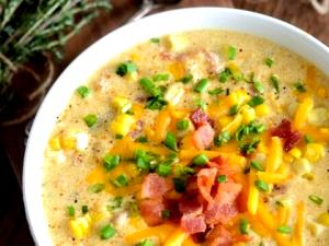 1 serving (16 oz) Bacon Corn Chowder (Medium)