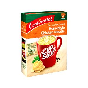 1 serving (180 g) Homestyle Chicken Noodle Soup (Cup)