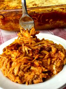 1 serving (18.5 oz) Baked Spaghetti with Italian Sausage