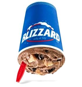 1 serving (198 g) Oreo Cheesequake Blizzard (Mini)