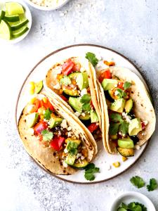 1 Serving 2 Grilled Vegetable Soft Tacos