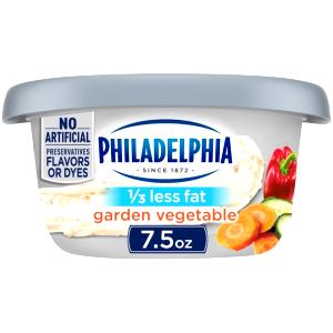 1 serving (2 oz) Lite Garden Vegetable Cream Cheese