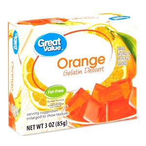 1 serving (227 g) Gelatin Dessert (Orange)