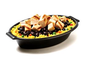 1 serving (23 oz) Chicken TropiChops with Yellow Rice & Vegetables (Large)