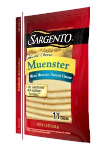 1 serving (28 g) Reduced Sodium Muenster Deli Cheese Slices