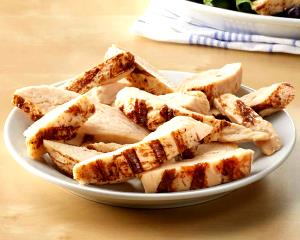 1 serving (2.8 oz) Flame Grilled Chicken Chopped Breast Meat