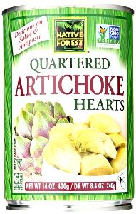 1 serving (3 oz) Artichoke Hearts