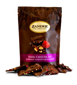 1 serving (30 g) Dark Chocolate Raspberry Almond Crunch Bark